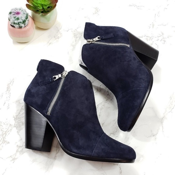 rag & bone Shoes - ⛔Rag & Bone l Margot Navy Suede Ankle Bootie